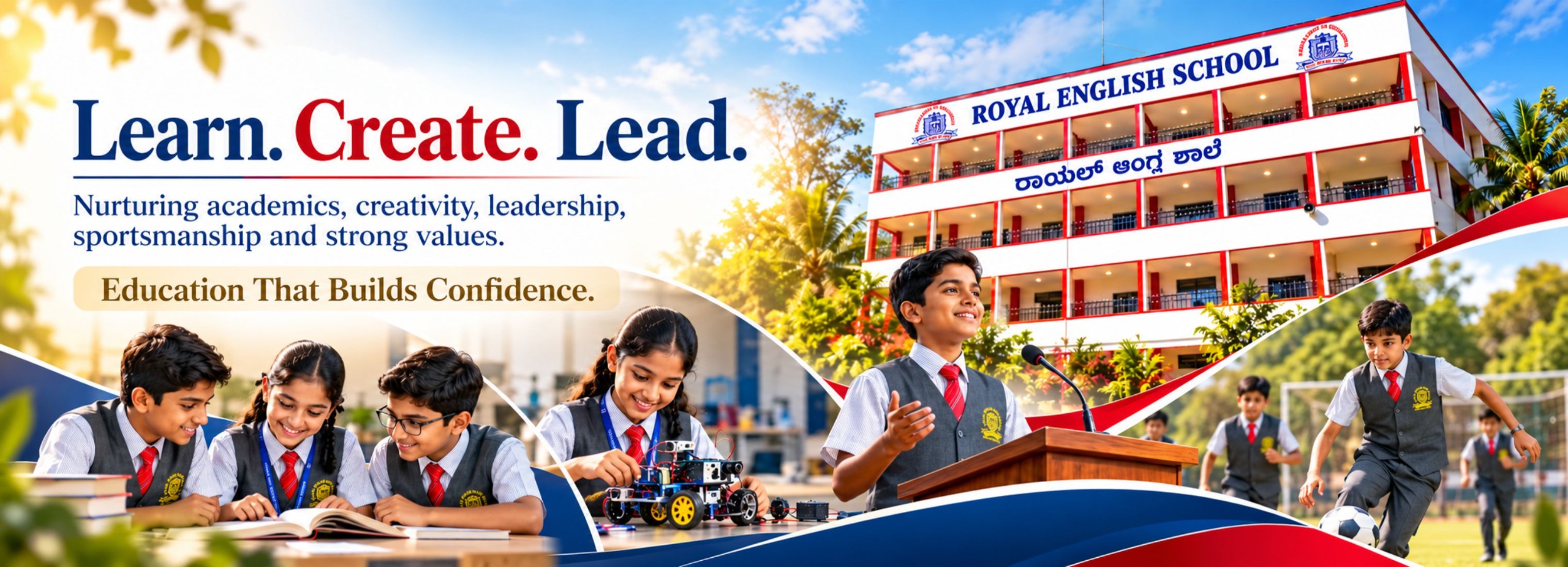 Royal English School — Learn. Create. Lead. Education that builds confidence.